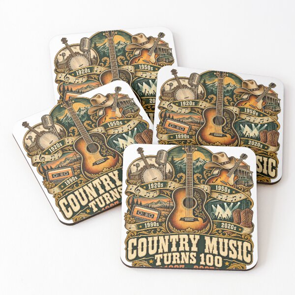 Item preview, Country Music Centennial 1927–2027 Retro Eras designed and sold by GridText.