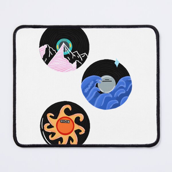 Item preview, Hand-Drawn Three Vinyl Records Doodle Illustration designed and sold by anis derradji.