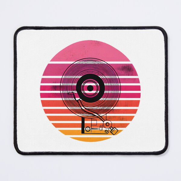 Item preview, Vintage Sunset Vinyl Record Player Retro Turntable Design designed and sold by anis derradji.