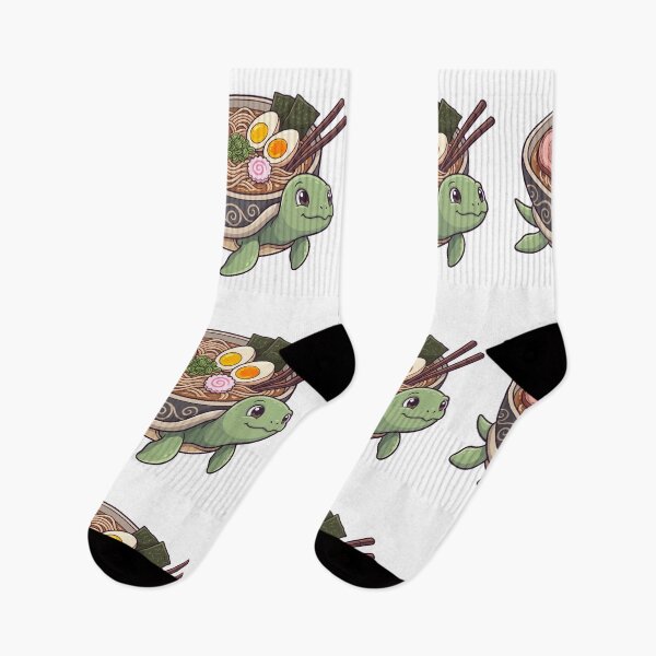 Item preview, Kawaii Turtle With Ramen Bowl Shell designed and sold by DariaDoodleArt.