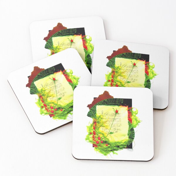Item preview, Rose Music collage, original art by Kim Attwooll designed and sold by aswoa.