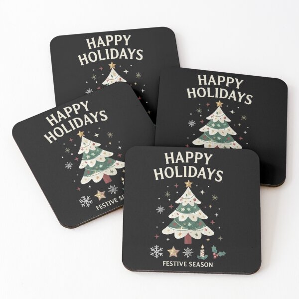 Item preview, Happy Holidays Neutral Icons Set — Tree, Star & Candle designed and sold by muza03.