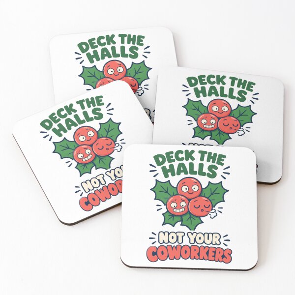 Item preview, Deck The Hall Not Your Coworkers Funny Office Christmas designed and sold by GiggleDropCo.