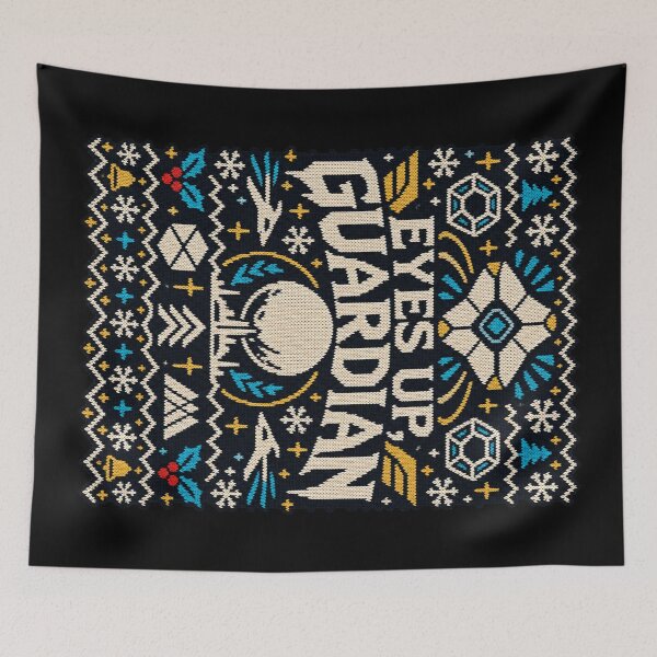 Item preview, Destiny Eyes Up Guardian Ugly Christmas Sweater designed and sold by Gabriela Mihai.