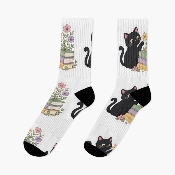 Item preview, Cat and books designed and sold by emmeshop98.