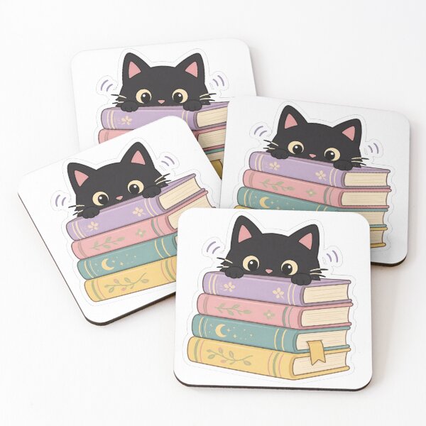 Item preview, Cat and books  designed and sold by emmeshop98.