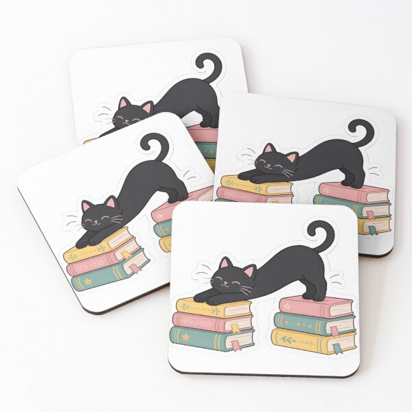 Item preview, Cat and books  designed and sold by emmeshop98.