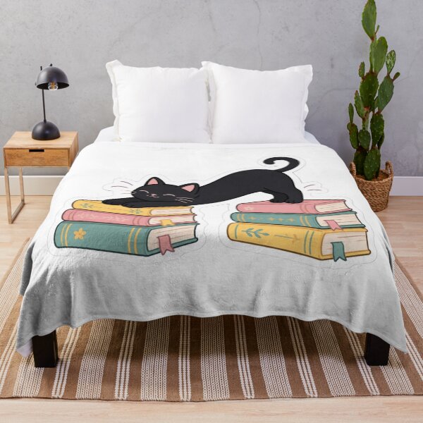 Item preview, Cat and books designed and sold by emmeshop98.