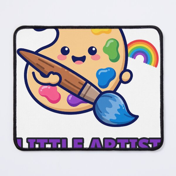 Item preview, Little Artist Big Dreams — Cute Paint Palette with Rainbow and Brush designed and sold by ColourMeCa.