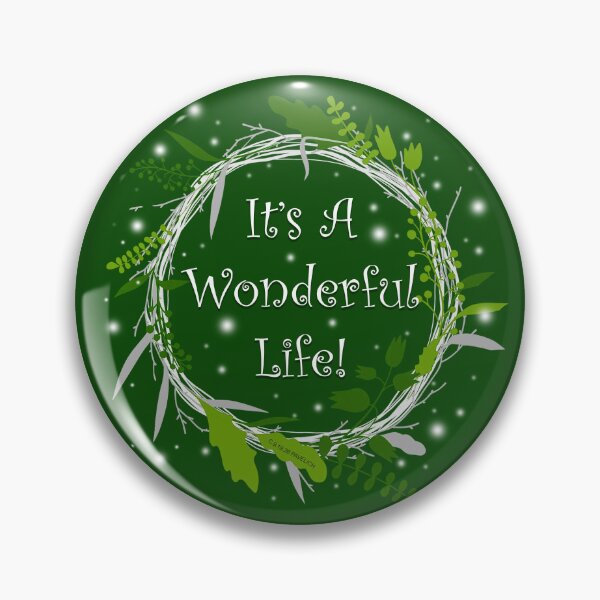 Item preview, It's A Wonderful Life Wreath Green designed and sold by Normbot2000.