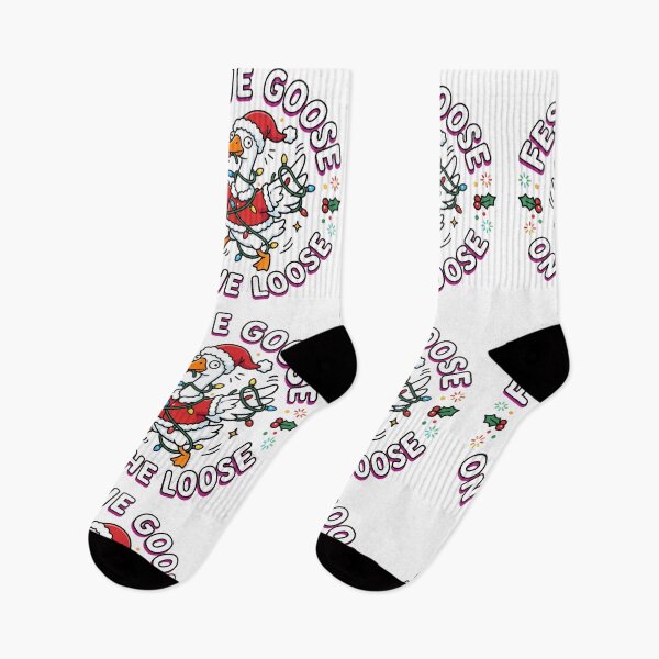 Item preview, Festive Goose On The Loose Christmas designed and sold by DariaDoodleArt.