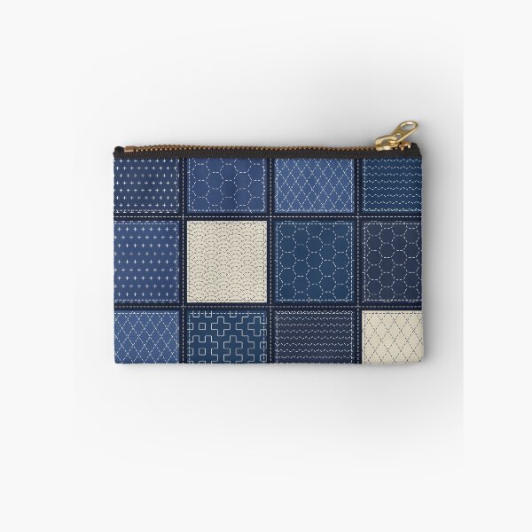 Item preview, Indigo Sashiko Sampler Quilt designed and sold by Small Kine Prints.