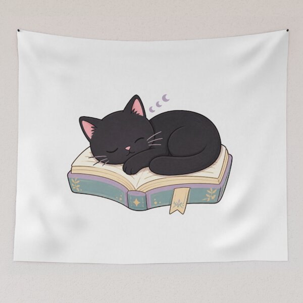 Item preview, Cat and books  designed and sold by emmeshop98.