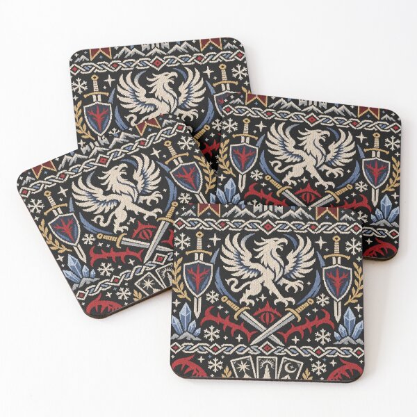 Item preview, Dragon Age Grey Wardens Griffon Fantasy Christmas Knit designed and sold by Gabriela Mihai.