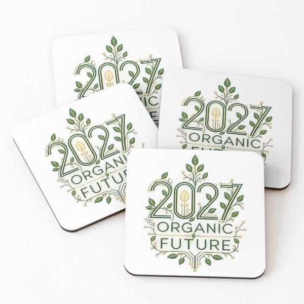 Item preview, Organic Future 2027 - Eco Tech Botanical Typography Vector Design designed and sold by Nubian Style.
