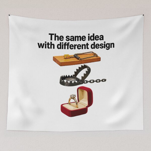 Item preview, The Same Idea With Different Design Marriage Trap Humor designed and sold by  MOHAMED.