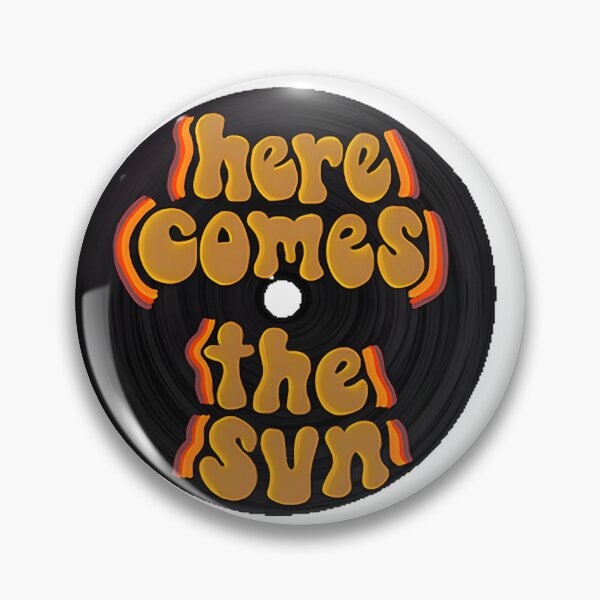 Item preview, Here Comes the Sun Vinyl Record Design with Retro Sun and Music Theme designed and sold by anis derradji.