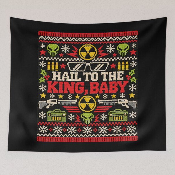 Item preview, Duke Nukem Hail to the King Baby – Retro Gaming Christmas Sweater designed and sold by Gabriela Mihai.