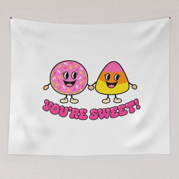 Item preview, You're Sweet Cute Donut And Candy Corn Holding Hands designed and sold by  MOHAMED.