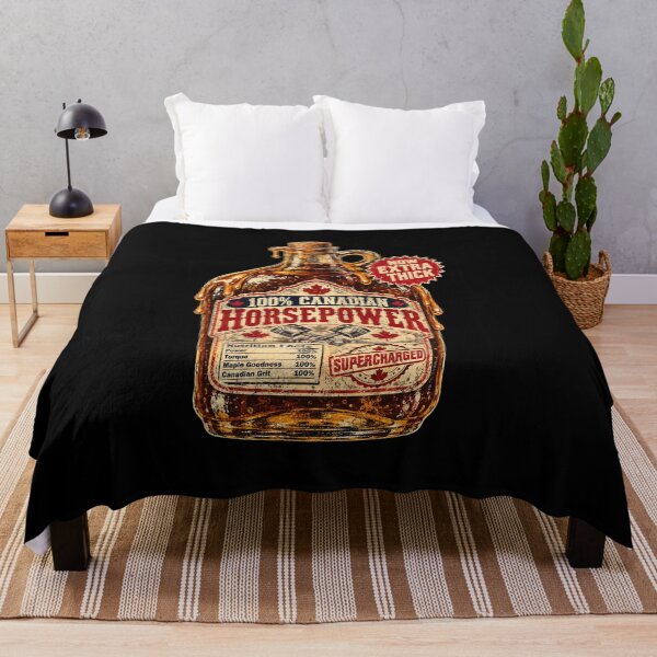 Item preview, 100% Canadian Horsepower Maple Syrup Tee designed and sold by CerealBoxInk.