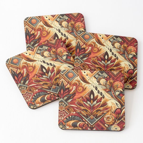 Item preview, Warm Botanical Geometry Pattern designed and sold by Apex Designs.