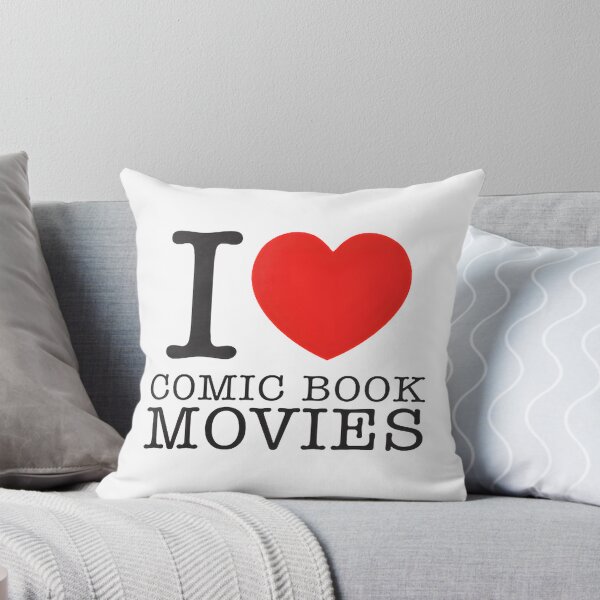 Item preview, I Love Comic Book Movies Fan Design for Enthusiasts and Collectors designed and sold by DavyTHEAULT.