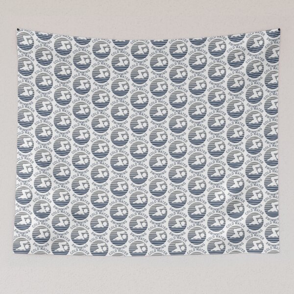 Item preview, Cold Water Swimming Design with Blue Theme for Outdoor Enthusiasts designed and sold by bymarouan.