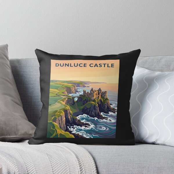 Item preview, Dunluce Castle – Vintage Northern Ireland Travel Poster designed and sold by Odd World.