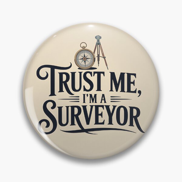 Item preview, Trust Me I'm a Surveyor Vintage Style Graphic Design for Surveying Enthusiasts designed and sold by ibrahim el khalil Louhichi.