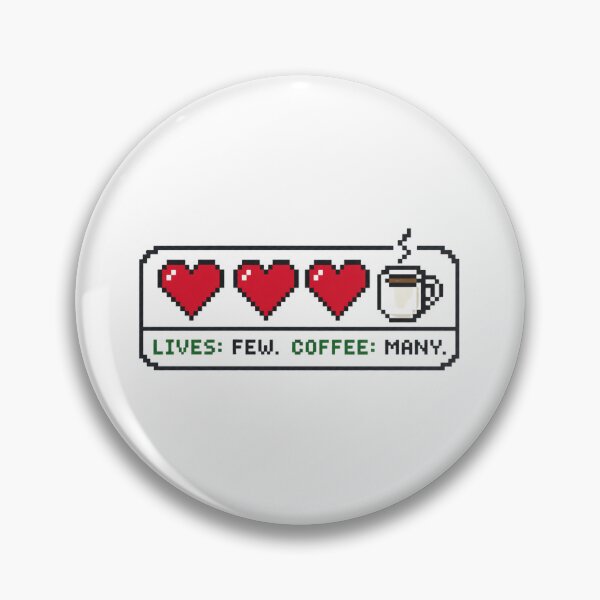 Item preview, Lives Few Coffee Many Pixel Hearts designed and sold by MOSIDRIP™.