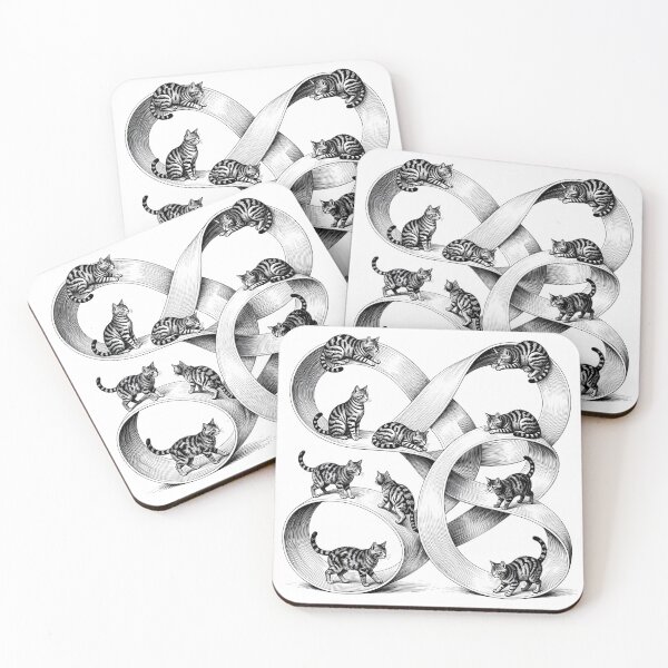 Item preview, Impossible Architecture Cats Optical Illusion Escher Style designed and sold by Sybille-Yates.