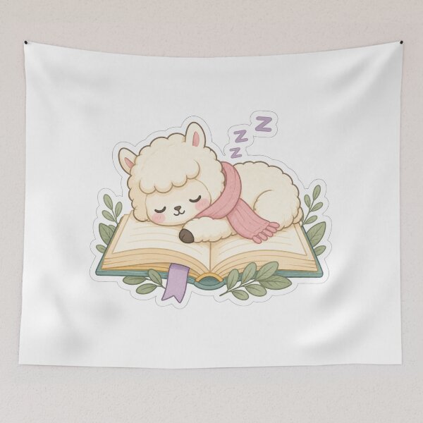 Item preview, Alpaca and books  designed and sold by emmeshop98.