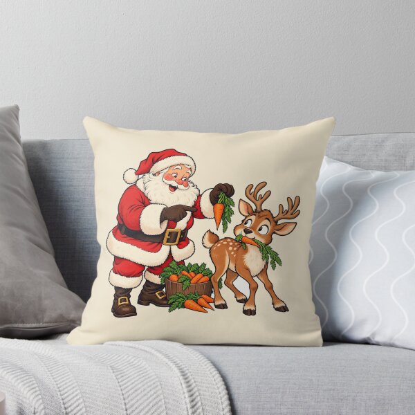 Item preview, Vintage Christmas Santa Reindeer Carrot Caper designed and sold by 89BLACK.