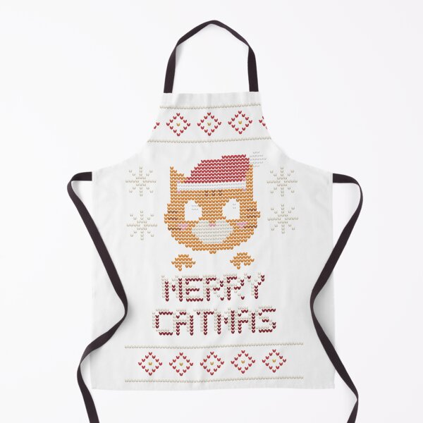 Item preview, Merry Catmas Ugly Christmas Sweater Orange Cat designed and sold by Good Little Days.