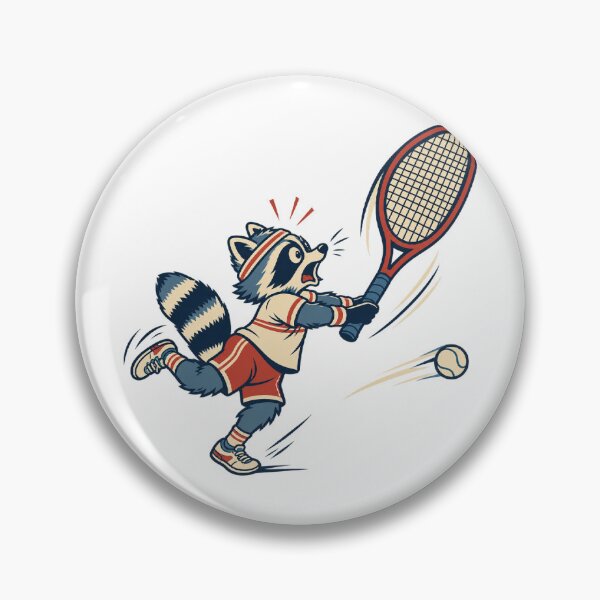 Item preview, Raccoon Tennis Player Missing a Serve designed and sold by Greemo03.