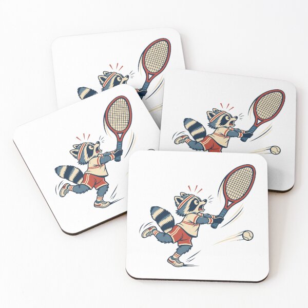 Item preview, Raccoon Tennis Player Missing a Serve designed and sold by Greemo03.