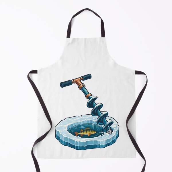 Item preview, Winter Ice Fishing Auger Emblem designed and sold by Philippa Shop.