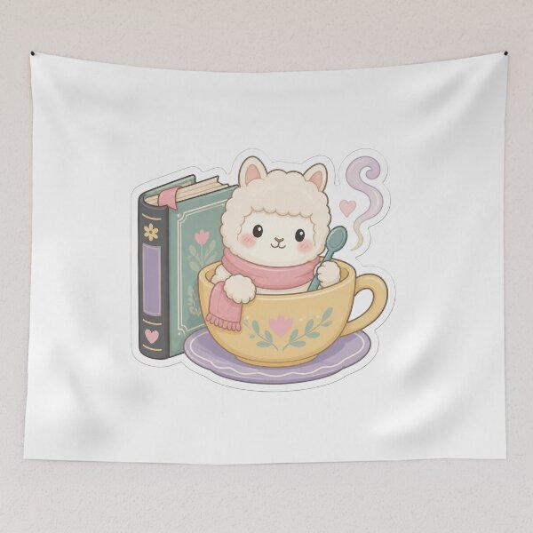 Item preview, Alpaca and books  designed and sold by emmeshop98.