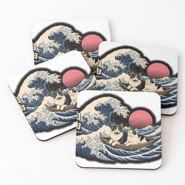 Item preview, 自由 – Freedom on the Great Wave (Halftone, Dark Shirt) designed and sold by chadmius.