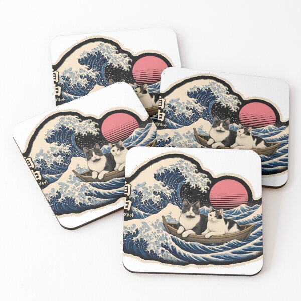 Item preview, 自由 – Freedom on the Great Wave (Washi Edge, Light Shirt) designed and sold by chadmius.