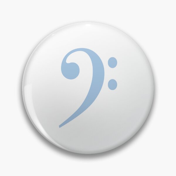 Item preview, Bass clef sky blue bass player music teacher gift ideas designed and sold by Inspirationmotivation.