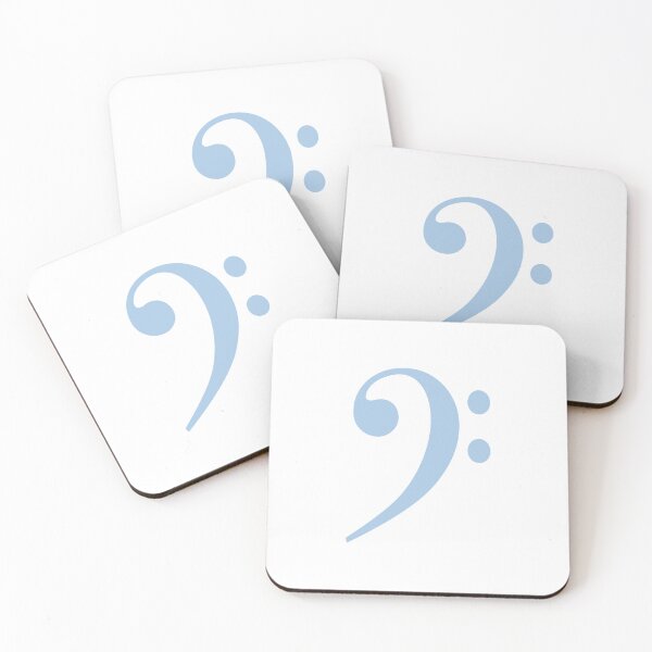 Item preview, Bass clef sky blue bass player music teacher gift ideas designed and sold by Inspirationmotivation.