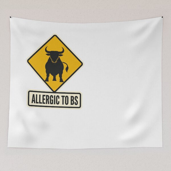 Item preview, Allergic to BS - Bull designed and sold by Sober-Gifts.