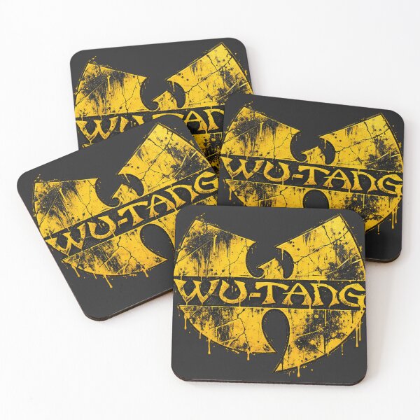 Item preview, Wu Tang Clan Yellow Cracked Distressed Logo Classic designed and sold by VintageSocArt.