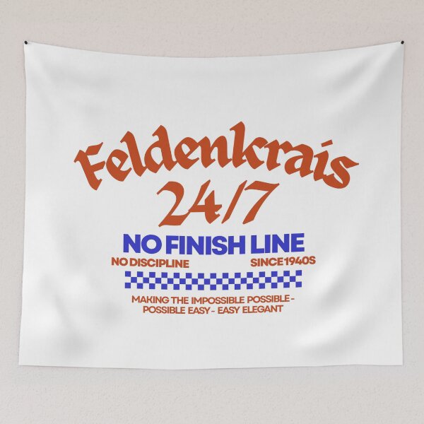 Item preview, Feldenkrais No Finish Line Retro Blackletter Streetwear designed and sold by Feldymerch.