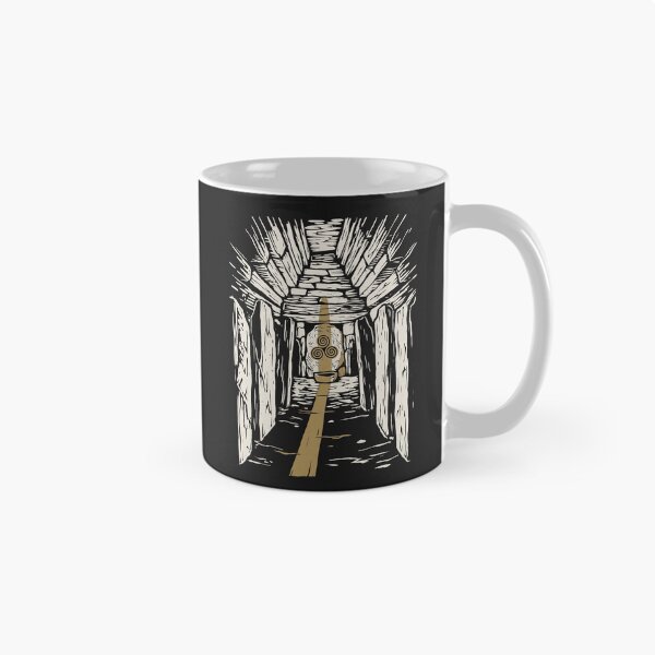 Item preview, Newgrange Winter Solstice – Passage Tomb Sunbeam Linocut designed and sold by Odd World.