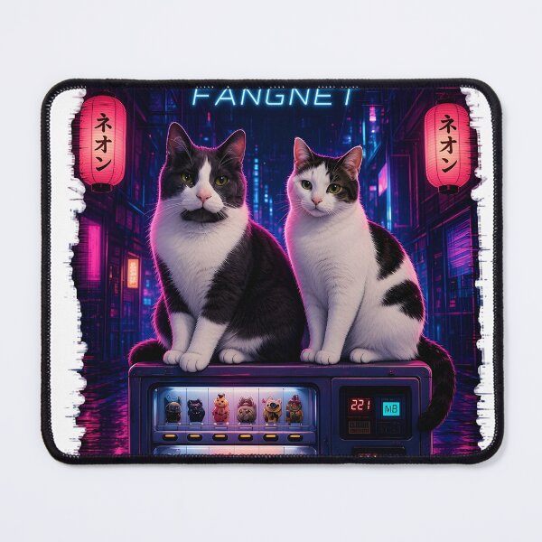 Item preview, Neon Cat – Fang and Chase in a Neon Alley designed and sold by chadmius.