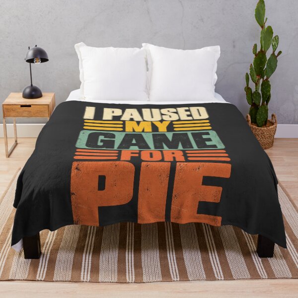 Item preview, I Paused My Game For Pie Retro Distressed Typography Gamer Humor designed and sold by AmiGraph.