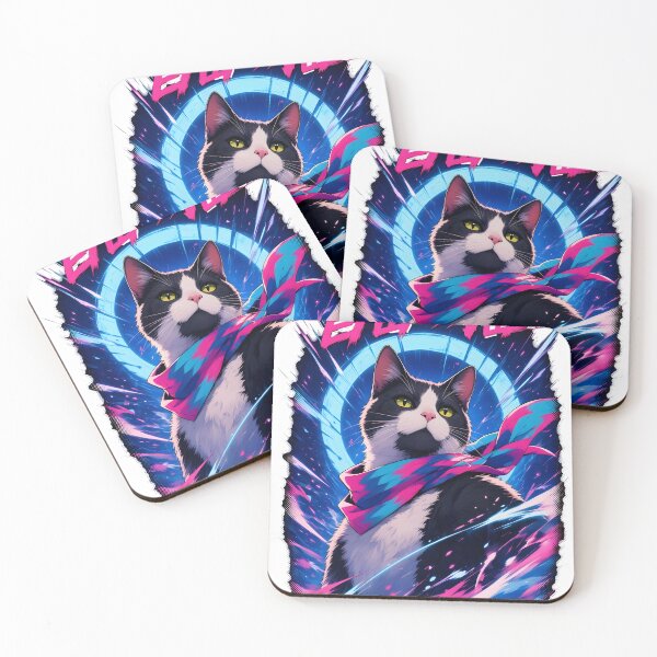 Item preview, Freedom Cat – Fang in a Neon Scarf designed and sold by chadmius.