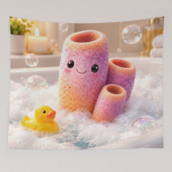 Item preview, Whimsical Tube Sea Sponge Bubble Bath designed and sold by Sillytoe.